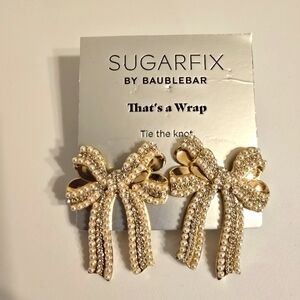 Sugarfix by BaubleBar Pearl Bow Earrings